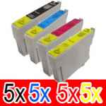 20 Pack Compatible Epson T0751 T0752 T0753 T0754 Ink Cartridge Set (5B,5C,5M,5Y)