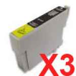 3 x Compatible Epson T0751 Black Ink Cartridge