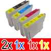 5 Pack Compatible Epson 103 T1031 T1032 T1033 T1034 Ink Cartridge Set (2B,1C,1M,1Y) Extra High Yield