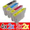 10 Pack Compatible Epson 73N T1051 T1052 T1053 T1054 Ink Cartridge Set (4BK,2C,2M,2Y)