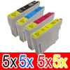 20 Pack Compatible Epson 73N T1051 T1052 T1053 T1054 Ink Cartridge Set (5BK,5C,5M,5Y)