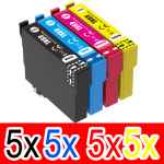 20 Pack Compatible Epson 49XL Ink Cartridge Set (5BK,5C,5M,5Y) High Yield