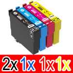 5 Pack Compatible Epson 49XL Ink Cartridge Set (2BK,1C,1M,1Y) High Yield