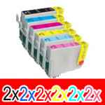 12 Pack Compatible Epson 81N Ink Cartridge Set (2BK,2C,2M,2Y,2LC,2LM) High Yield