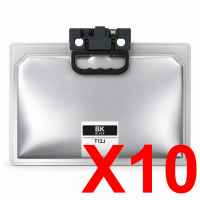 10 x Compatible T12J Black Ink Pack High Yield for Epson