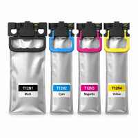 4 Pack Compatible T12N1 T12N2 T12N3 T12N4 Ink Pack Set (1B,1C,1M,1Y) for Epson