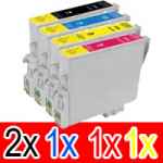 5 Pack Compatible Epson 133 T1331 T1332 T1333 T1334 Ink Cartridge Set (2BK,1C,1M,1Y)