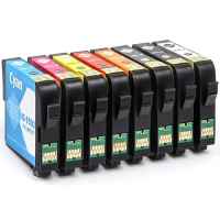 8 Pack Compatible Epson T1590 T1591 T1592 T1593 T1594 T1597 T1598 T1599 Ink Cartridge Set