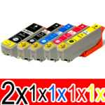 6 Pack Compatible Epson 273XL Ink Cartridge Set (2BK,1PBK,1C,1M,1Y) High Yield