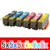 30 Pack Compatible Epson 277XL Ink Cartridge Set (5BK,5C,5M,5Y,5LC,5LM) High Yield