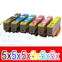 30 Pack Compatible Epson 277XL Ink Cartridge Set (5BK,5C,5M,5Y,5LC,5LM) High Yield