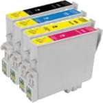 4 Pack Compatible Epson 220XL Ink Cartridge Set (1B,1C,1M,1Y) High Yield