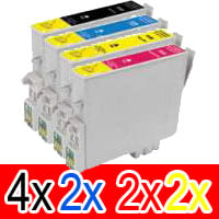 10 Pack Compatible Epson 220XL Ink Cartridge Set (4BK,2C,2M,2Y) High Yield