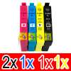 5 Pack Compatible Epson 29XL Ink Cartridge Set (2BK,1C,1M,1Y) High Yield
