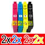 8 Pack Compatible Epson 29XL Ink Cartridge Set (2BK,2C,2M,2Y) High Yield