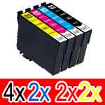 10 Pack Compatible Epson 288XL Ink Cartridge Set (4BK,2C,2M,2Y) High Yield