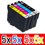 20 Pack Compatible Epson 288XL Ink Cartridge Set (5BK,5C,5M,5Y) High Yield