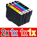 5 Pack Compatible Epson 288XL Ink Cartridge Set (2BK,1C,1M,1Y) High Yield
