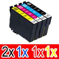 5 Pack Compatible Epson 288XL Ink Cartridge Set (2BK,1C,1M,1Y) High Yield