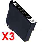 3 x Compatible Epson 288XL Black Ink Cartridge High Yield