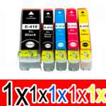 5 Pack Compatible Epson 410XL Ink Cartridge Set (1BK,1PBK,1C,1M,1Y) High Yield