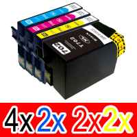 10 Pack Compatible Epson 702XL Ink Cartridge Set (4BK,2C,2M,2Y) High Yield