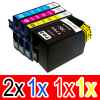 5 Pack Compatible Epson 702XL Ink Cartridge Set (2BK,1C,1M,1Y) High Yield