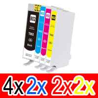 10 Pack Compatible Epson 802XL Ink Cartridge Set (4BK,2C,2M,2Y) High Yield