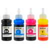 4 Pack Compatible Epson T664 Ink Bottle Set (1B,1C,1M,1Y)