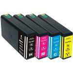 4 Pack Compatible Epson 676XL Ink Cartridge Set (1B,1C,1M,1Y) High Yield