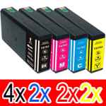 10 Pack Compatible Epson 676XL Ink Cartridge Set (4BK,2C,2M,2Y) High Yield