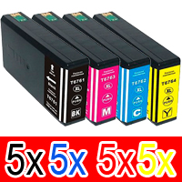 20 Pack Compatible Epson 676XL Ink Cartridge Set (5BK,5C,5M,5Y) High Yield