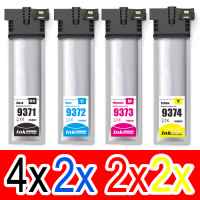 10 Pack Compatible Epson 902XL Ink Cartridge Set (4BK,2C,2M,2Y) High Yield