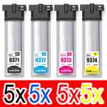 20 Pack Compatible Epson 902XL Ink Cartridge Set (5BK,5C,5M,5Y) High Yield