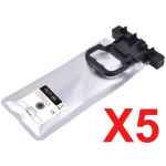 5 x Compatible Epson T957 Black Ink Pack