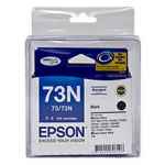 1 x Genuine Epson T0731 T1051 73N Black Ink Cartridge Twin Pack