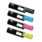 4 Pack Compatible Epson AcuLaser C1100 CX11N CX11NF Toner Cartridge Set High Yield