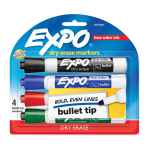 Expo DryEraseWhiteboardMarker Bullet Tip Business Assorted Pack of 4
