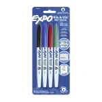 Expo Wet Erase Whiteboard Marker Vis a Vis FP Assorted Pack of 4