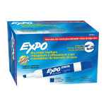 Expo Whiteboard Marker Chisel Tip Blue Box of 12