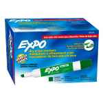 Expo Whiteboard Marker Chisel Tip Green Box of 12