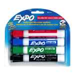 Expo Whiteboard Marker Chisel Tip Business Colours Pack of 4