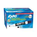 Expo Whiteboard Marker Dry Erase Bullet Tip Black Box of 12
