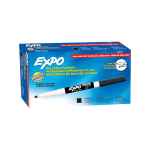Expo Whiteboard Marker Dry Erase Fine Tip Black Box of 12