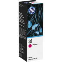 1 x Genuine HP 31 Magenta Ink Bottle 1VU27AA