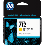 1 x Genuine HP 712 Yellow Ink Cartridge 3ED69A