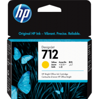 1 x Genuine HP 712 Yellow Ink Cartridge 3ED69A