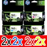 8 Pack Genuine HP 965XL Ink Cartridge Set (2BK,2C,2M,2Y) 3JA84AA 3JA81AA 3JA82AA 3JA83AA