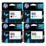 4 Pack Genuine HP 915 Ink Cartridge Set (1BK,1C,1M,1Y) 3YM18AA 3YM15AA 3YM16AA 3YM17AA