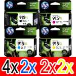 10 Pack Genuine HP 915XL Ink Cartridge Set (4BK,2C,2M,2Y) 3YM22AA 3YM19AA 3YM20AA 3YM21AA